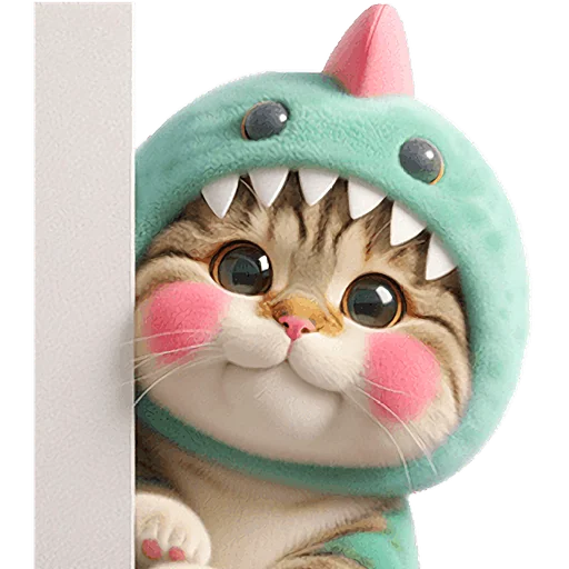 Стикер Дино котики