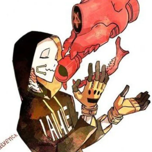 Стикер FellSwapGold Papyrus