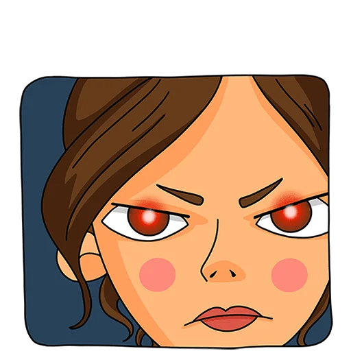 Стикер Женский стендап Без Текста