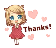 Стикер Fluffy Hamster Girl