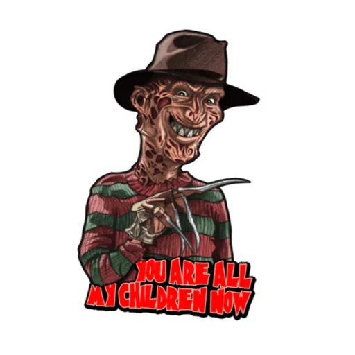 Стикер freddy krueger