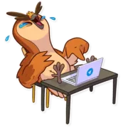 Стикер Freelance Owl