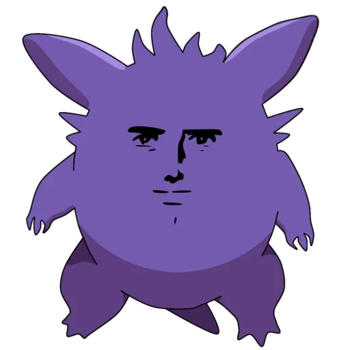 Стикер Gengar meme
