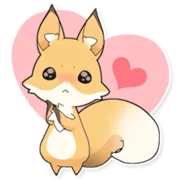 Стикер Girly Fox Remastered