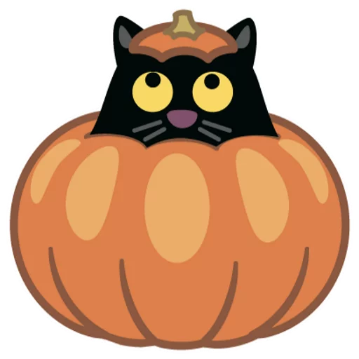 Стикер Halloween cat