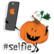 Стикер Halloween pumpkins