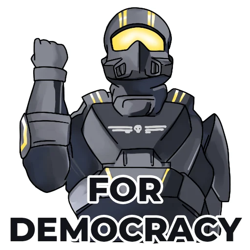 Стикер Helldivers Red Caffeine