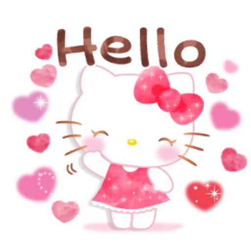 Стикер Hello Kitty