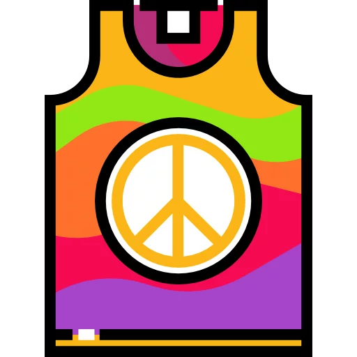 Стикер Хиппи Культура