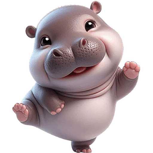 Стикер Бегемотики