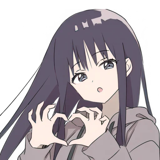 Стикер Худи девочка