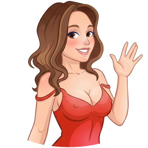 Стикер Hottie in Red