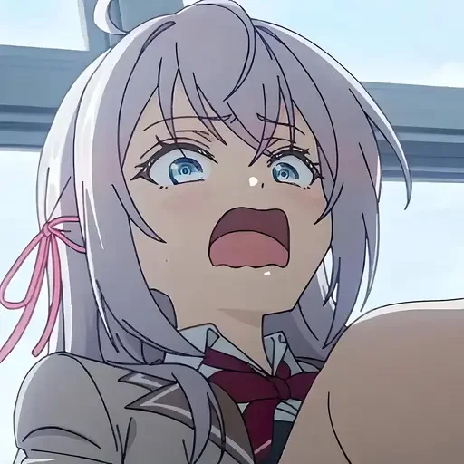 Стикер Аля иногда кокетничает