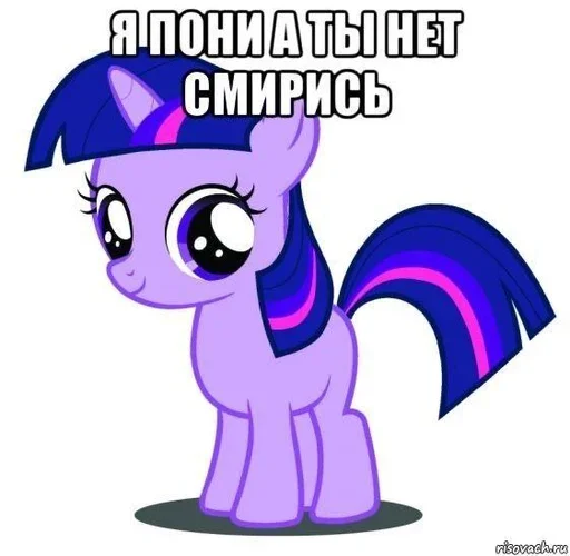 Стикер I pony a ti net smiris
