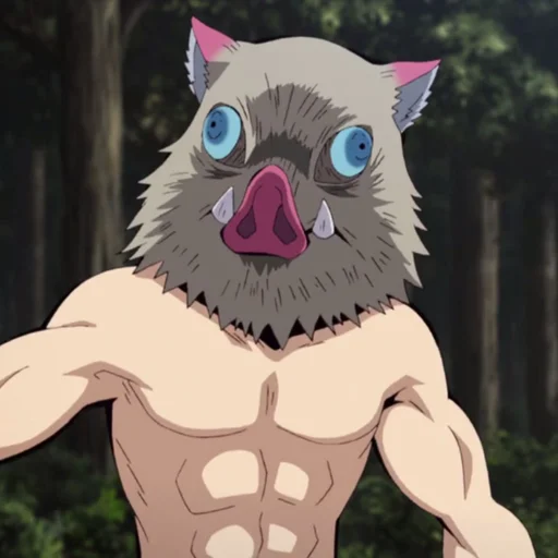 Стикер `Inosuke Hashibira.