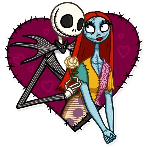 Стикер Jack and Sally