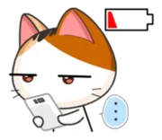 Стикер Японская Кошечка