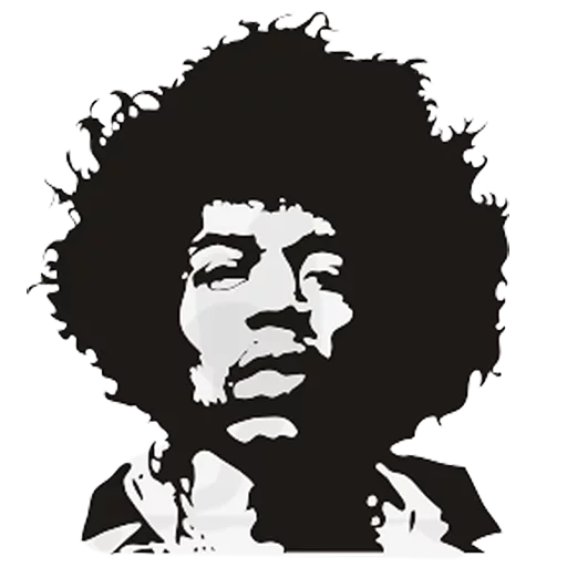 Стикер Jimi Hendrix