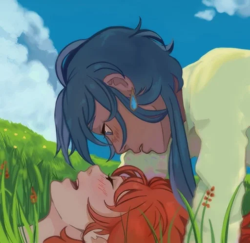 Стикер Kaeya and Diluc