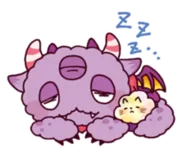 Стикер Kaiju Nemuke Sticker-English ver.