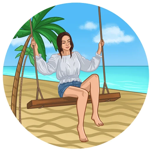 Стикер Катя, которая только Никитина