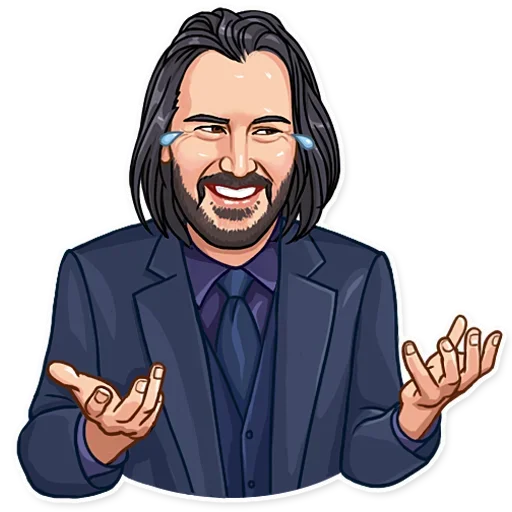 Стикер Keanu Reeves Art