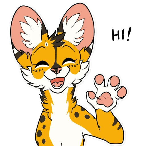 Стикер Khaleesi Serval