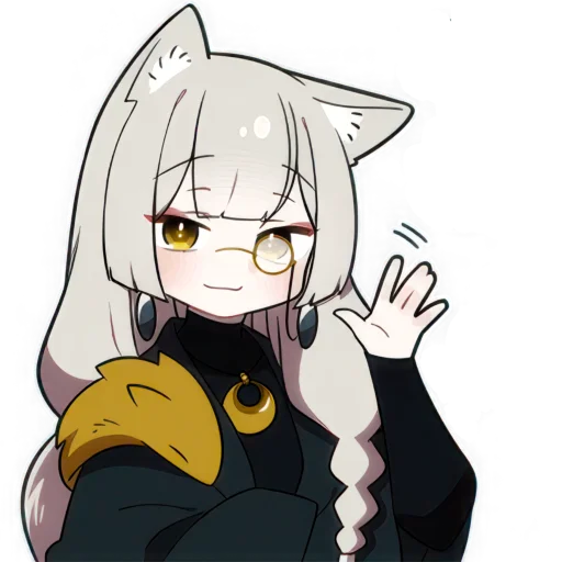 Стикер Очаровательная киса