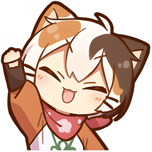 Стикер Котенок Такамару