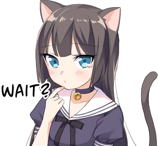 Стикер Tsundere Cat Girl Miyako
