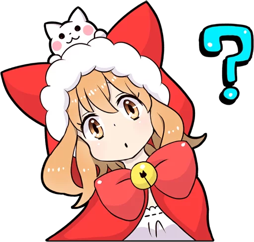 Стикер Cat Girls - MerryX'mas and HappyNewYear