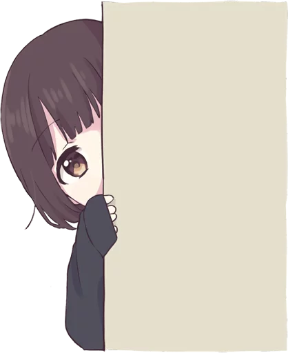 Стикер Menhera little girl. ENG