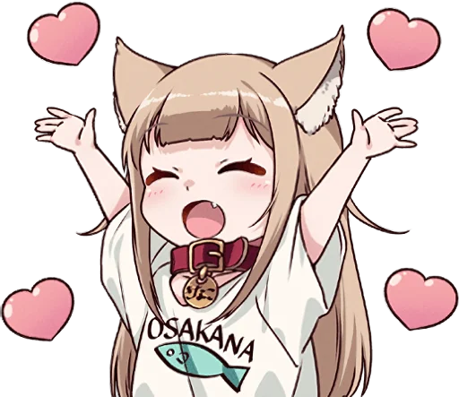 Стикер Kinako (Osakana Neko)