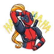 Стикер Lady Deadpool