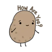 Стикер Life is Potato (FULL) [英文]