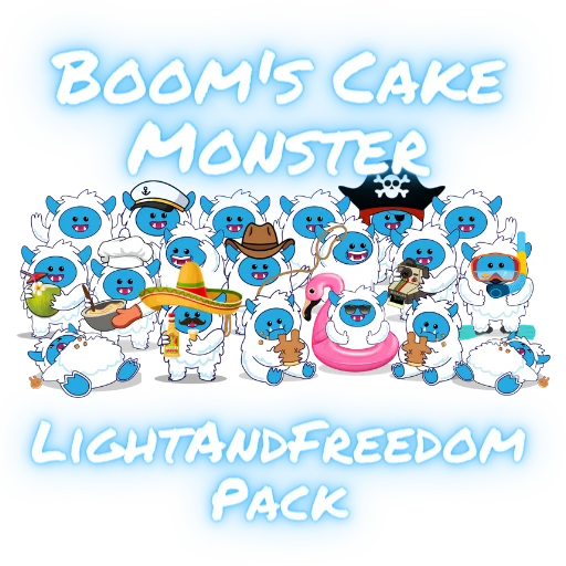 Стикер LightAndFreedom Cake Monster Boom Pack