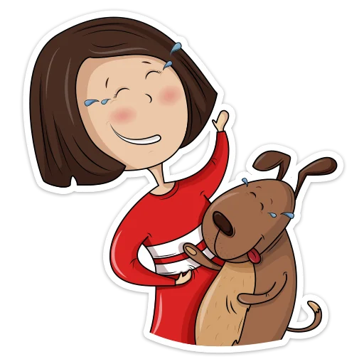 Стикер Лили и Ры