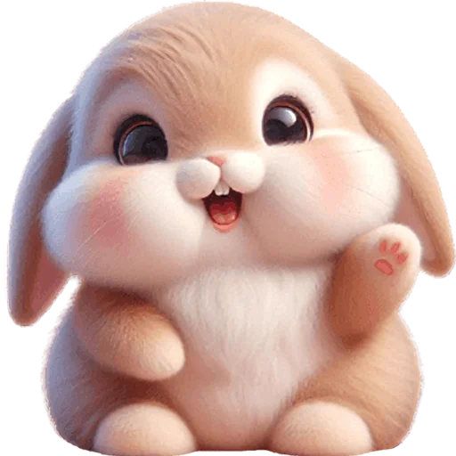 Стикер Вислоухий кролик