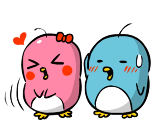 Стикер Lovely couple penguins - 'ALPENG' Ver 2