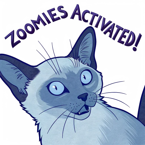 Стикер Luna the Oriental Cat