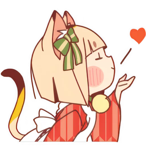 Стикер Манэкинэко тян