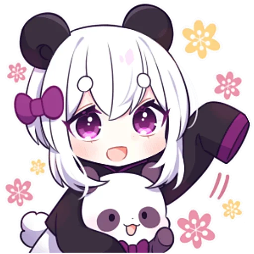 Стикер Panda Girl
