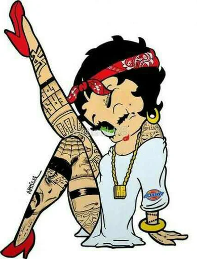 Стикер Modern Betty Boop