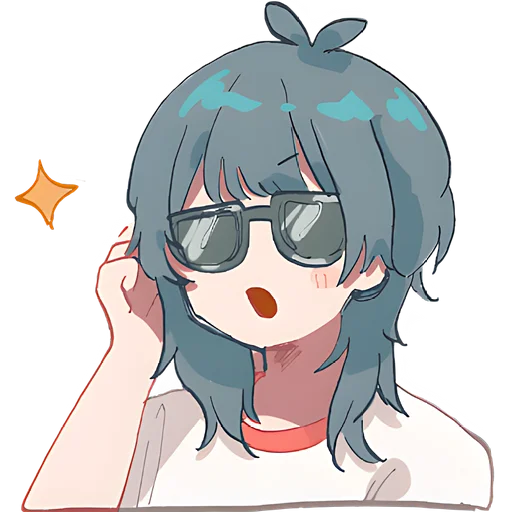 Стикер Медуза тян