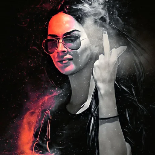 Стикер Megan Fox Фэнтези.