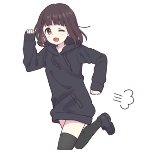 Стикер Menhera Chan