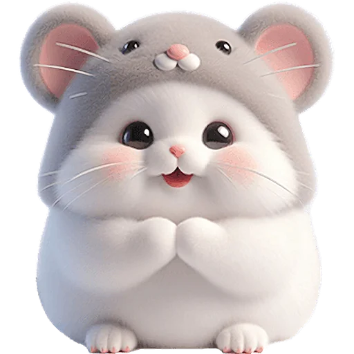 Стикер Мяу мышь