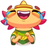 Стикер Mexican Axolotl