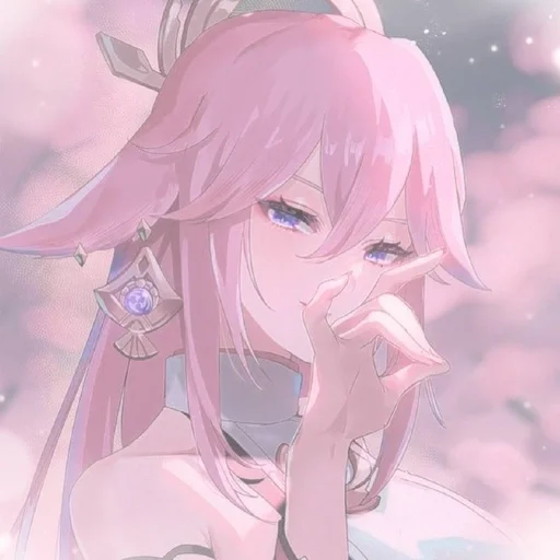 Стикер Яэ Мико