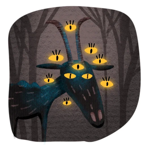 Стикер Мистический Козел